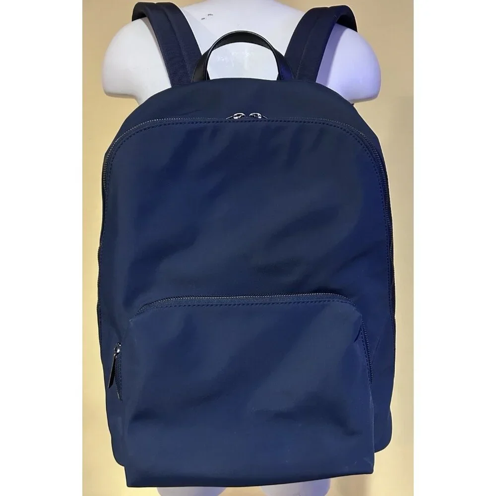 Away Everywhere Backpack 16” Laptop Storagage Navy Blue Nylon Travel Waterproof - Picture 2 of 13